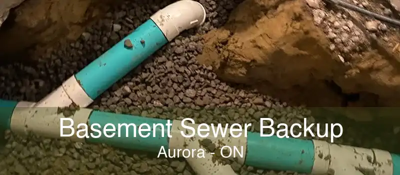 Basement Sewer Backup Aurora - ON