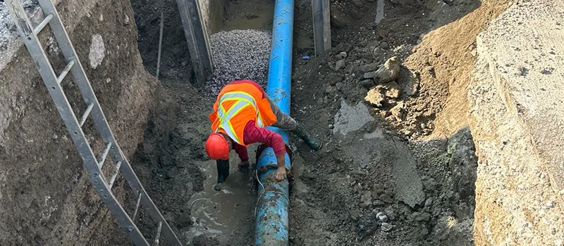 Main Water Pipe Replacement in Aurora, ON