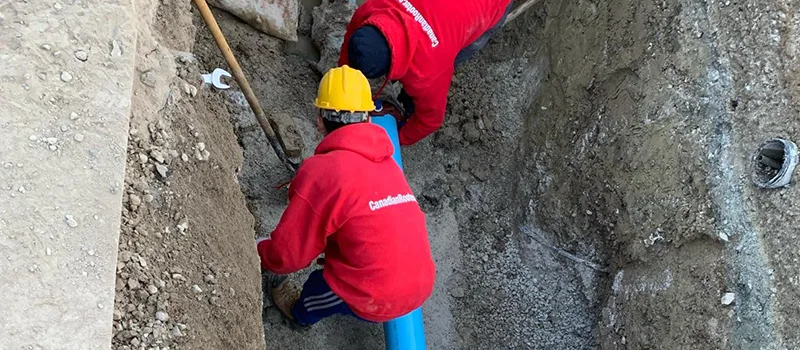 Pipe Replacement for Water Main Breaks in Aurora, Ontario