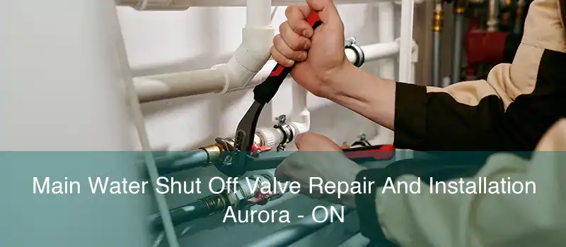 Main Water Shut Off Valve Repair And Installation Aurora - ON