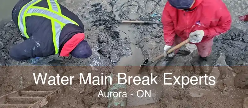 Water Main Break Experts Aurora - ON